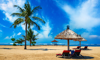 Nusa Dua beach in southern Bali, Indonesia