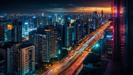 Obraz premium view of the city