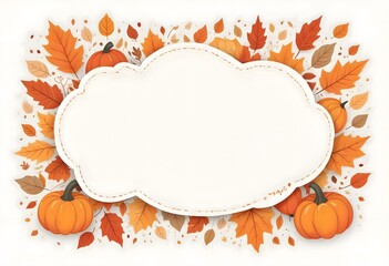 Watercolor Thanksgiving design with space for text	
