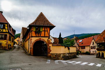 France. Alsace. Colmar. Ribeauvillé. Eguisheim. Old and charming French towns.