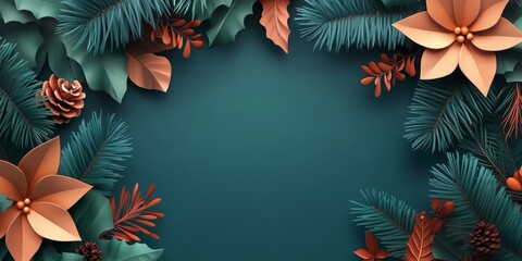 Merry Christmas and Happy New Year background