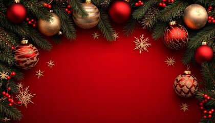 Merry Christmas and Happy New Year background