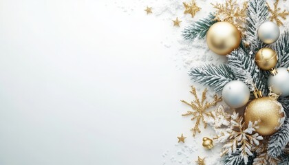 Fototapeta premium Merry Christmas and Happy New Year background
