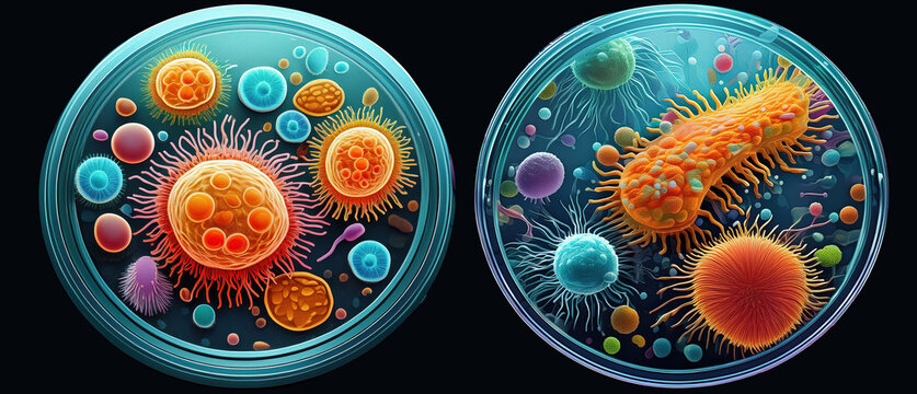 Exploring the Microscopic World: The Fascinating Shapes and Study of Bacteria under microscope, 