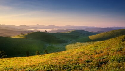 sunset in the mountains