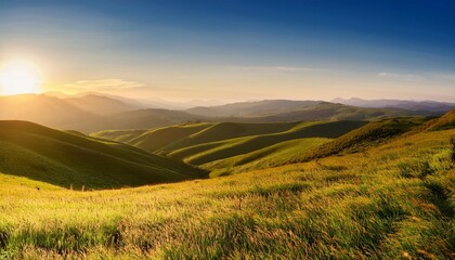 Fototapeta premium sunrise in the mountains