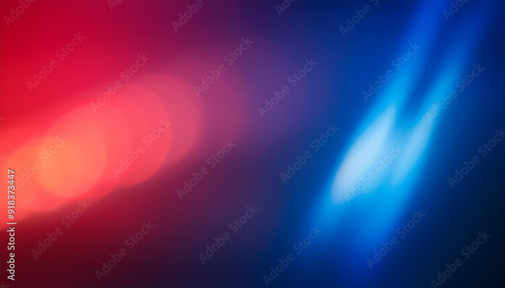 Poster abstract gradient background with vibrant blue and red hues, blending softly to create a smooth, atm