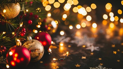 Merry Christmas and Happy New Year background