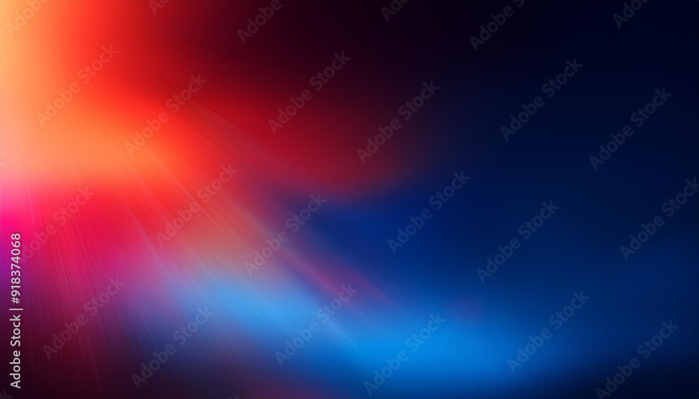 Aufkleber abstract gradient background with vibrant blue and red hues, blending softly to create a smooth, atm