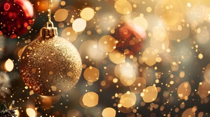 Fototapeta premium Merry Christmas and Happy New Year background