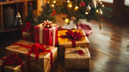 Merry Christmas and Happy New Year background