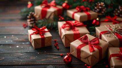Merry Christmas and Happy New Year background