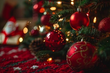 Merry Christmas and Happy New Year background