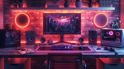 Obraz premium components on a computer