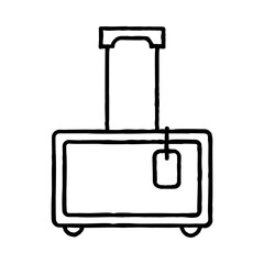 Travel bag icon template