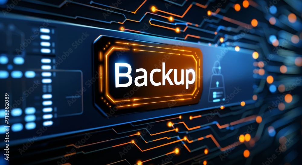 Poster cyber security and data backup: safeguarding your information