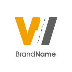 Simple Initial W Way Logo