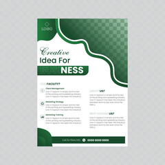 Poster business design template.