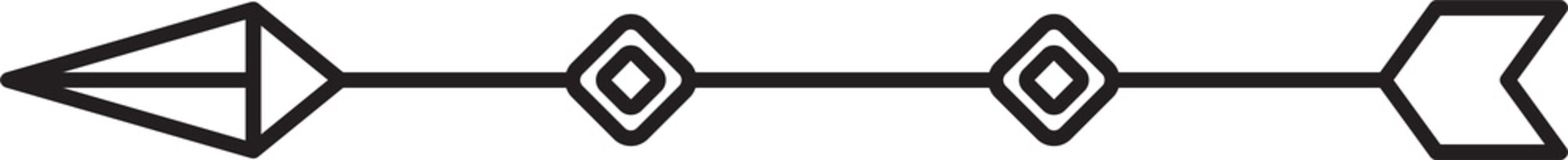 Decorative Arrow Line Illustration