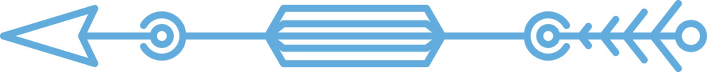 Wedding Decoration Arrow Line Art
