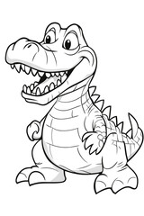 Fototapeta premium Animal Coloring Book
