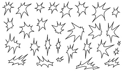 Vignettes BD explosions pour bande dessinée