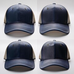 Naklejka premium peaked cap wuth red color for advertising or print isolated on white background 