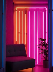 interior of a bedroom with a bed