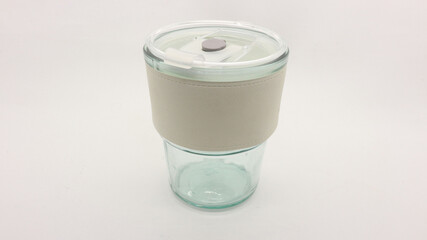 Tumbler in the form of a glass or glass mug with a modern design