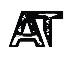 letter mark logo and elements design black and white