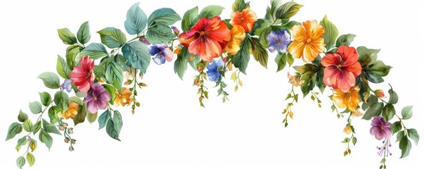 Colorful floral arrangement featuring various blossoms and greenery, perfect for decor and design projects.