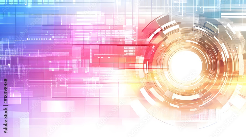 Poster abstract vector background with gradient color