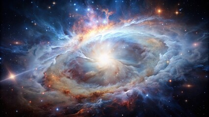 Fototapeta premium nebulae in space and sparkling stars 