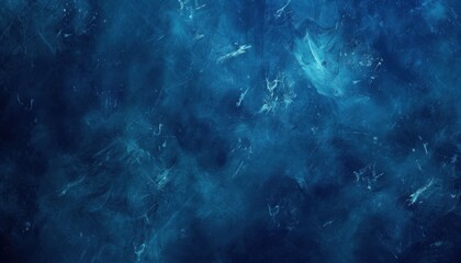 Abstract blue background with swirling textures and gradients, reminiscent of ocean waves and deep water patterns