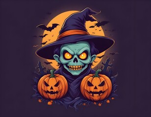 Halloween design vector for t-shirt design 