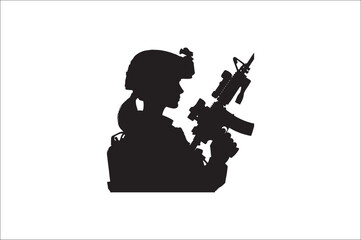 Silhouettes of Army Combat Soldiers, soldiers Vector bundle, Silhouette, Veteran Soldier vector. 