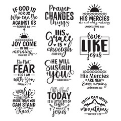 Fototapeta premium 12 Bible Verse SVG Design Bundle