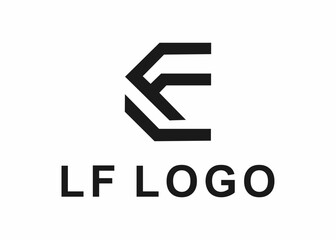 letter lf logo, design, Vector, illustration, creative icon, template