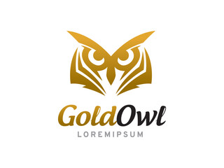 Owl logo symbol or icon template