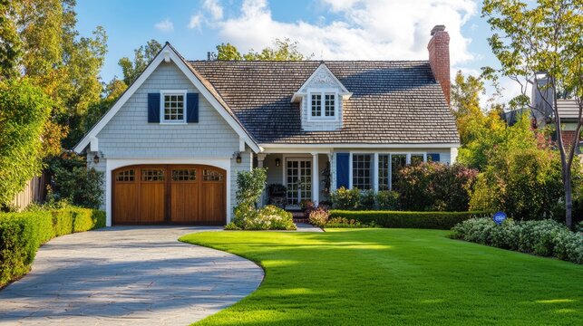 Classic Cape Cod home with a neat yard and ample space for copy