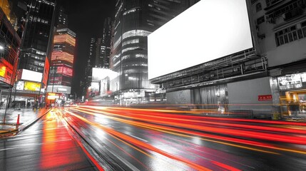 blank advertising poster billboard banner mockup