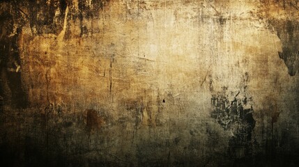 Obraz premium grunge background, Abstract Artistic Background, Textured Brown Paint on Wall with Bold Brushstrokes