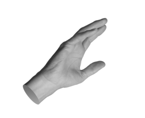 Reaching, catching, stretching to something, touching. hand sign isolated on white background., transparent png