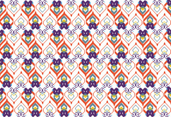 Ikat Aztec tribal African background. ikat style Aztec art work for textile prints vintage style ikat Tribal art illustration Design for Print background,