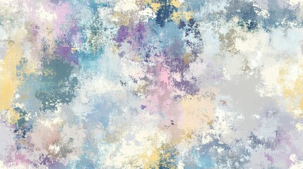 Abstract Painting with Pastel Colors and Textured Background