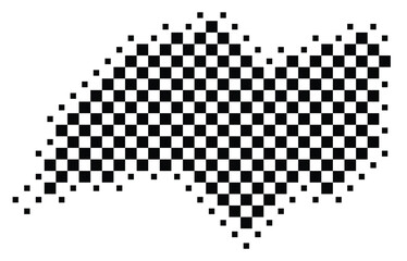 Abstract Map of the Territory Jervis Bay Territory (AU) showing the territory with a pattern of black squares like a chessboard