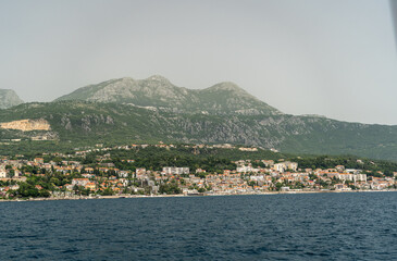 Bay of Kotor also known as the Boka views, popular Balkan coastline