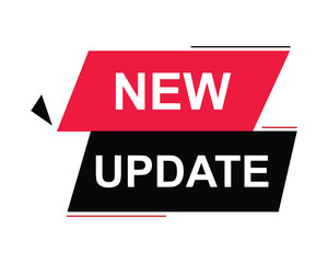 new update button on white background. new update button sign