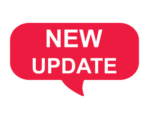 new update button on white background. new update button sign
