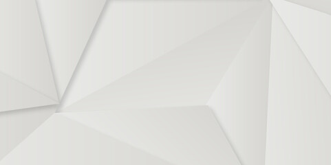 Abstract gray gradient geometric triangles shape background. Modern abstract gray background shiny effect vector illustration. Abstract graphic design banner pattern presentation background.